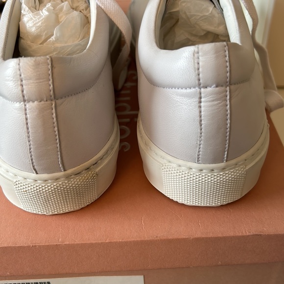 UNISEX ACNE STUDIOS Adrian/Adriana white sneakers ladies size 40 men’s size 7 - Picture 9 of 14